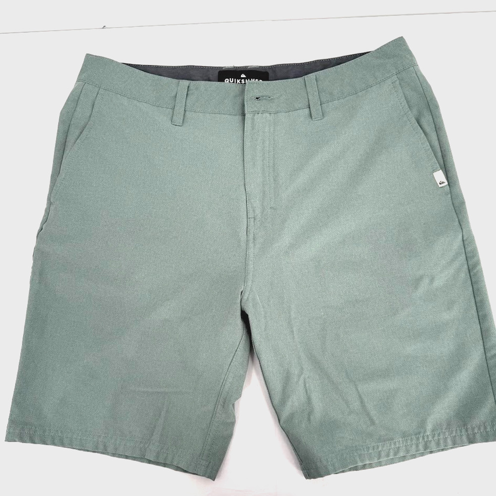 Quiksilver Amphibian Shorts Mens Green Hybrid Boardshorts DryFlight
